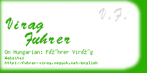 virag fuhrer business card